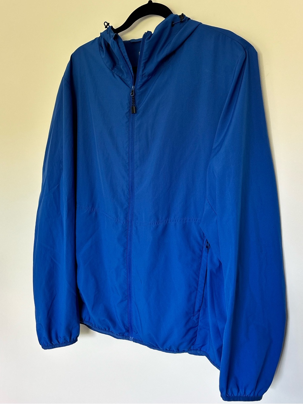 Uniqlo Blue Lightweight Hooded Windbreaker Jacket |Men’s Size XL